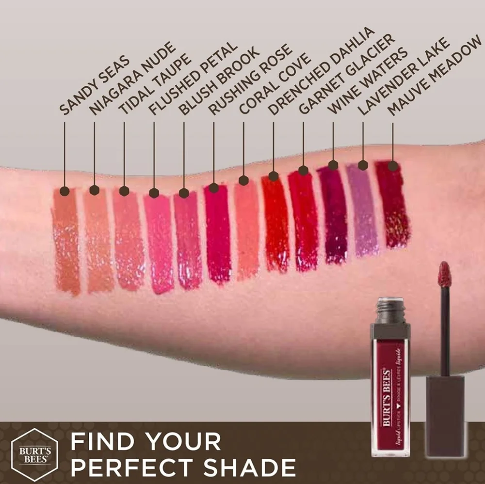 🧚‍♀️FLUSHED PETAL Burts Bees DISCONTINUED Liquid Lipstick SEALED/NWT
